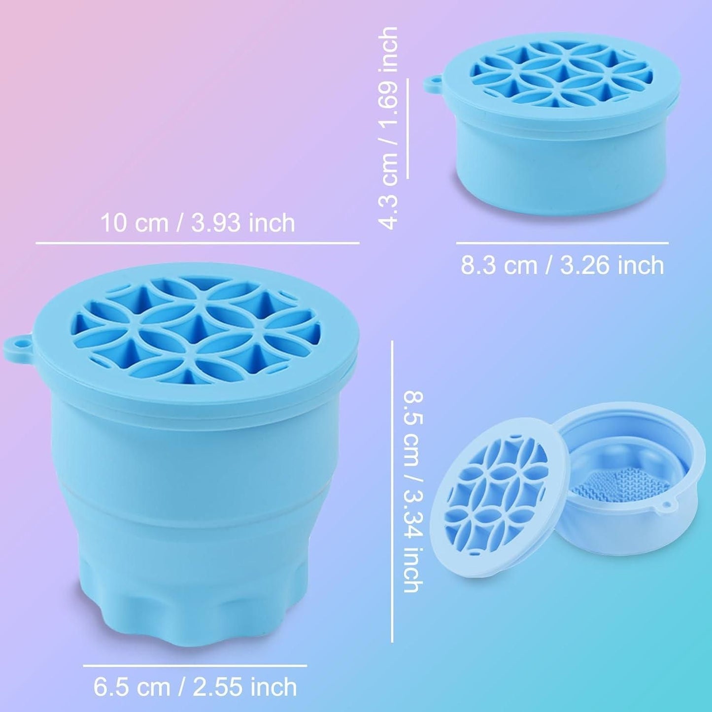 Silicon Makeup Brushes Cleaning Cup